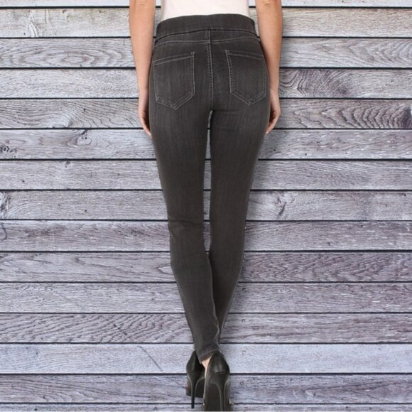 NWT Liverpool Size 10/30 Meteorite Wash (Gray) Sienna Legging Pull-on Denim Jean - Picture 3 of 9